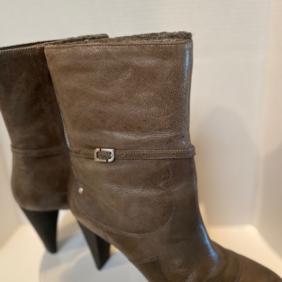 New Rockport Gray Women’s Comfort Leather Boots - Picture 4 of 5